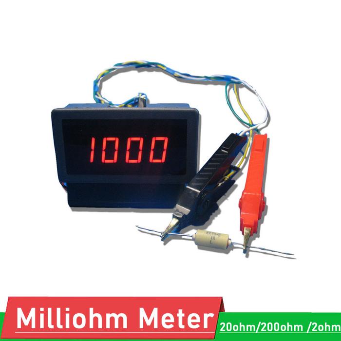LED Digital Milliohm METER 20ohm/200ohm /2ohm Milliohmmeter Low