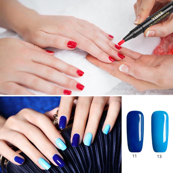 New Hot One Step Nail Gel Polish Pen UV Manicure Nail Gel Varnish Pen