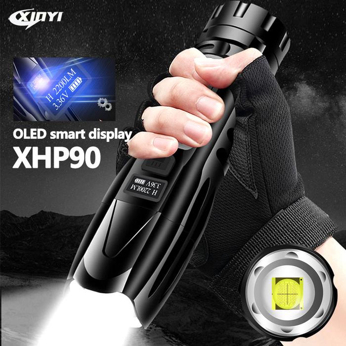 Quad-core LED Flashlight With XHP90/XHP70 Lamp Bead Tactical LED