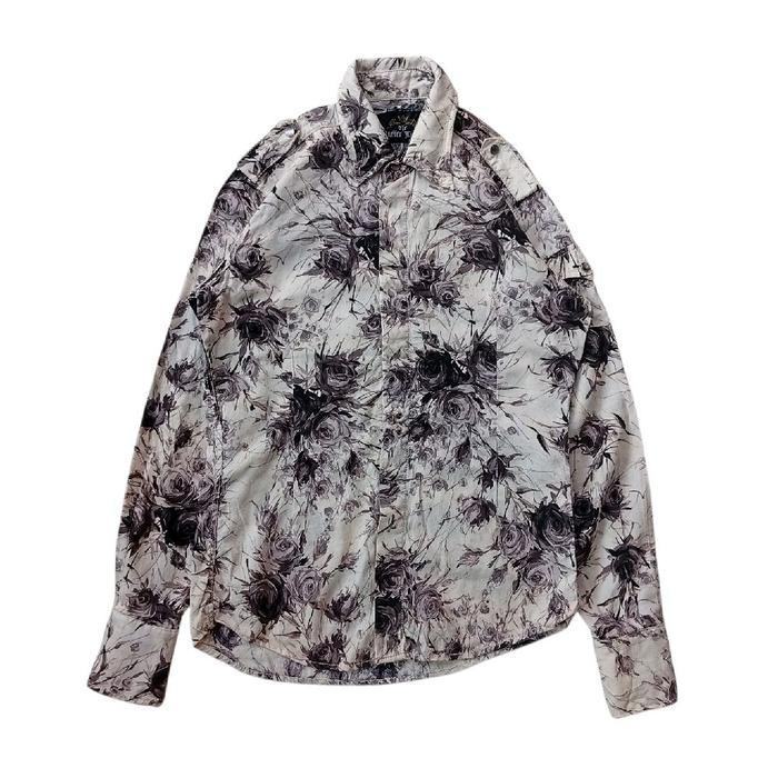 Murder License western floral shirt