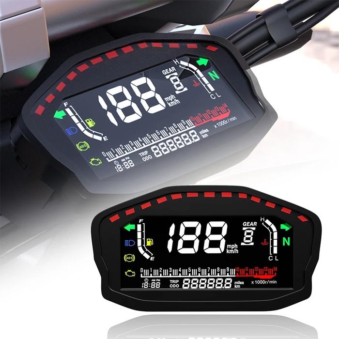 Speedometer LED Sepeda Motor Universal GPS Speedometer Digital
