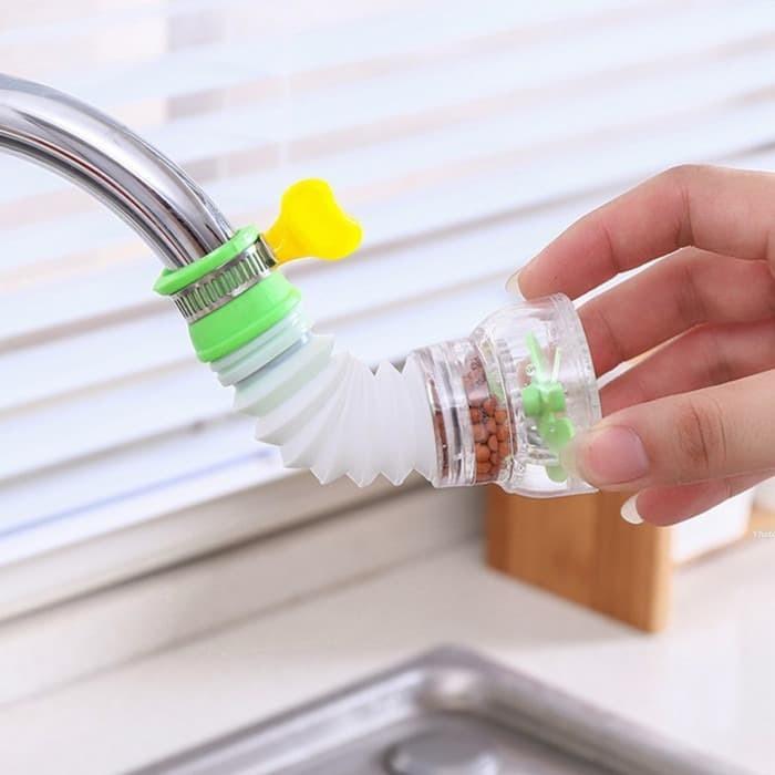 FAUCET SAMBUNGAN KRAN KLEM MULTIFUNGSI 360 BATU FILTER SARING AIR KRAN LAPAK SURABAYA