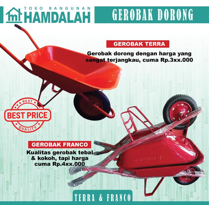 (BARU DATANG) Gerobak sorong/dorong FRANCO