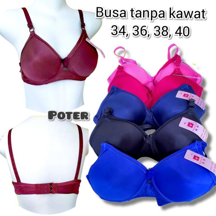 bra BH sport wanita perempuan cewek dewasa kurus size ukuran 34 36 38 40 tanpa kawat busa spon remaj