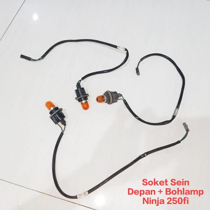 Soket set bohlamp sein depan Ninja 250fi