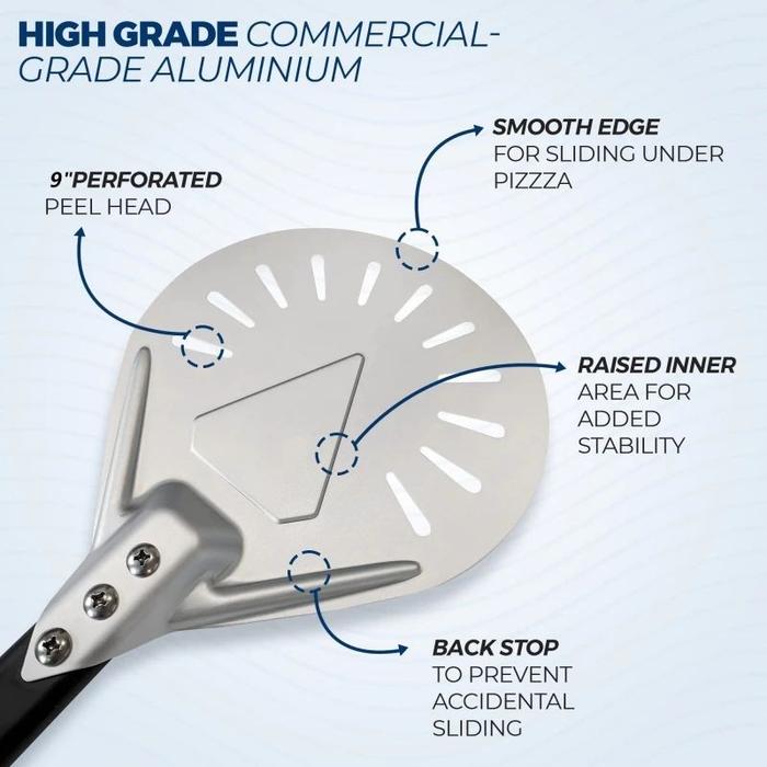 100cm Sekop Pizza 9 Inci Pizza Shovel Dengan Pegangan Pizza Peel