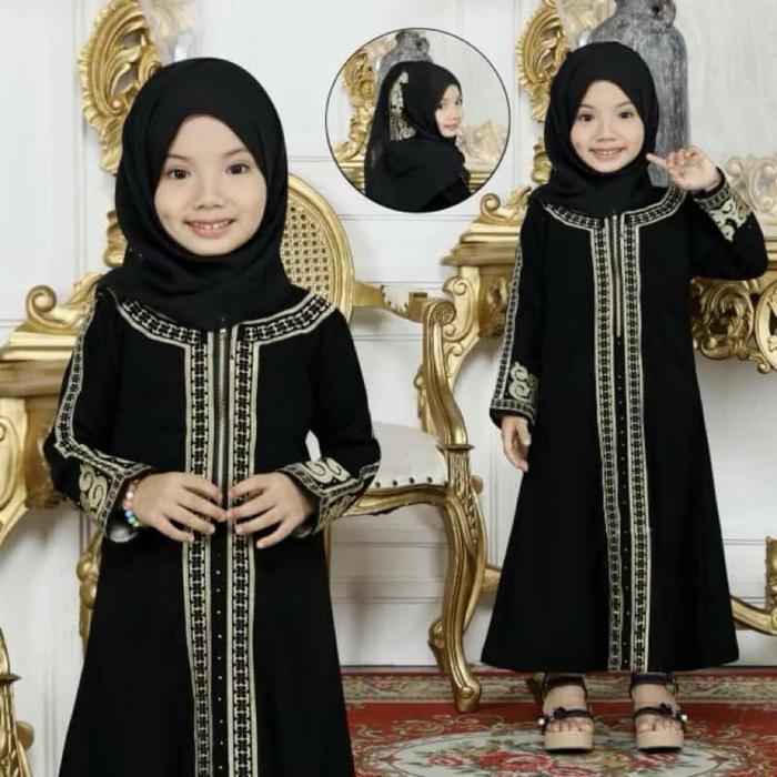 Safitiri Gamis Inaya Couples Ibu Dan Anak Sepasang Bordir Inaya Busui