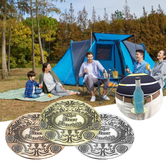 Botol Bir Sabuk Outdoor Botol Bir Sabuk Logam Gesper untuk