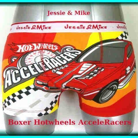 PREMIUM Celana Dalam Anak Laki (Boxer) Hotwheel (Orange, Acceleracers)
