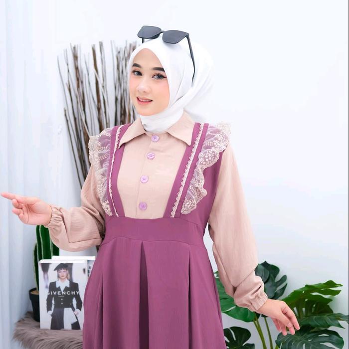 JIRAN DRESS, gamis dress Jiran, Jiran crinkle