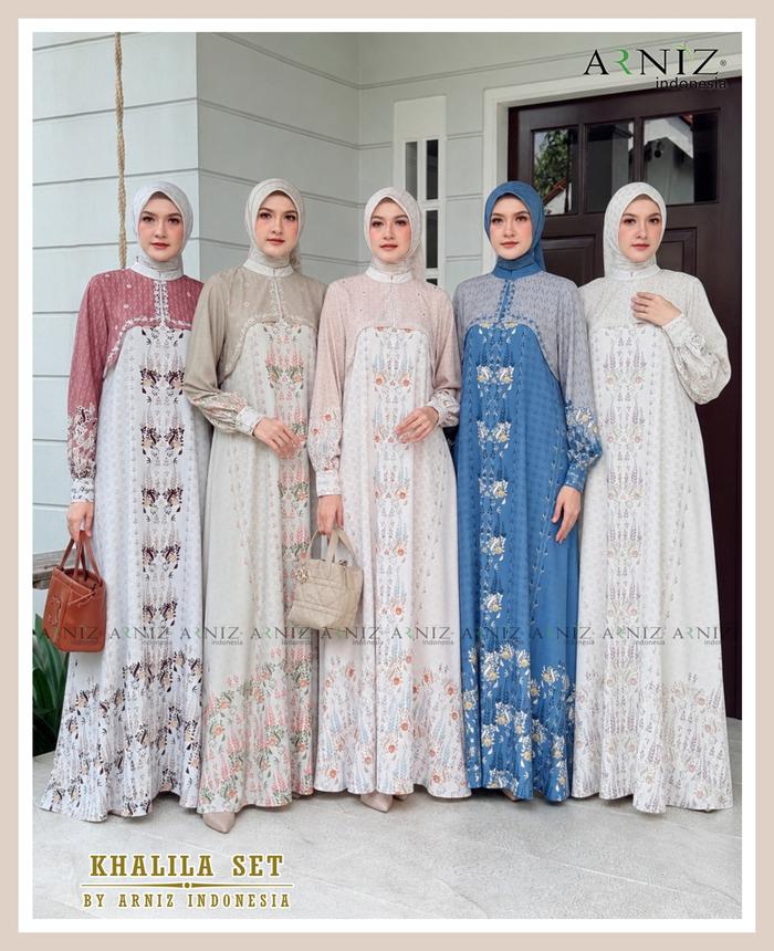 Exclusive - Khalila Setelan Scarf (Arniz Collection Premium) by Arniz Indonesia