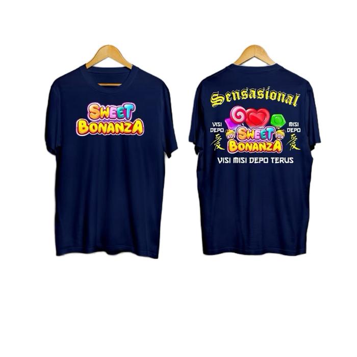 Tshirt Baju Kaos Distro Pragmatic Play Sweet Bonanza/ Kaos Game Slot DTF Baju Game Slot Pragmatic Pl