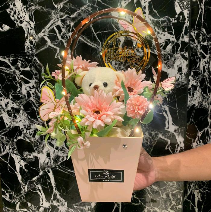 Handbag Flower/ Flower box/ flower box/ flower box paper