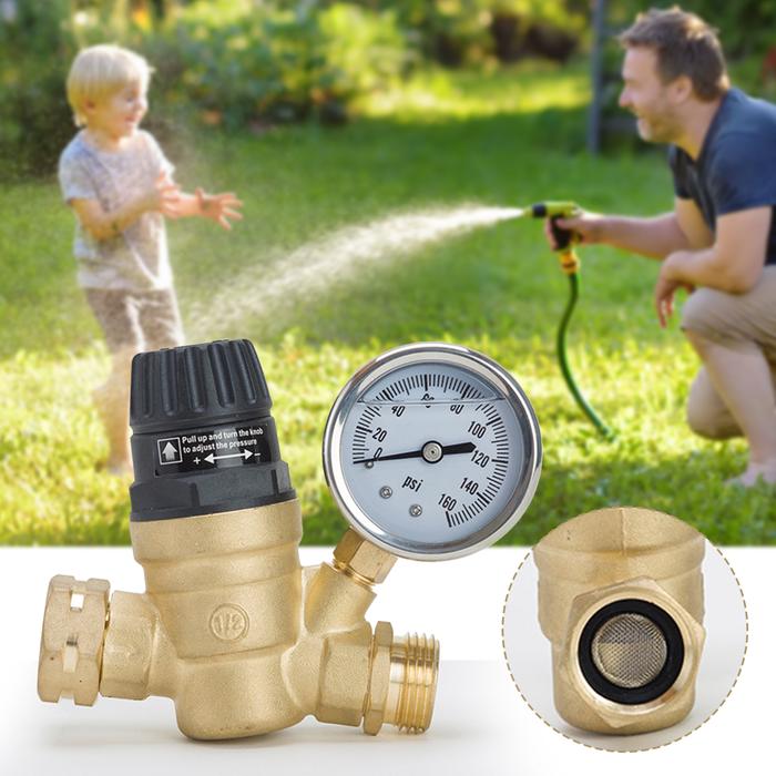 Brass Water Pressure Regulator Valves Lead-free Water Pressure Regulator For Travel Trailer