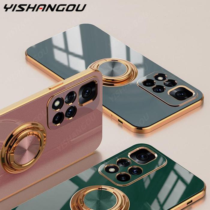 Plating Magnetic Case For Xiaomi Redmi Note 11 10 Pro 10S 11S Xiaomi