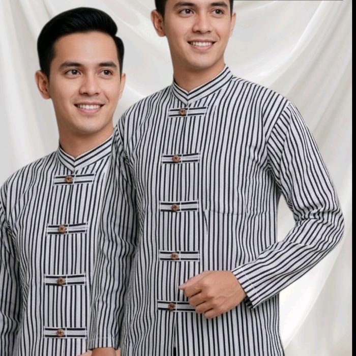 KEMEJA KOKO LURIK I TAMPIL MODIS & ELEGAN I JAHITAN BUTIK I  COCOK SEMUA USIA I MANTAP DISEMUA ACARA