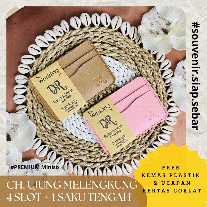 Premium Souvenir Dompet Card Holder Roro , INCLUDE PACKING PLASTIK & THANK CARD CUSTOM, 4 Slot Kartu