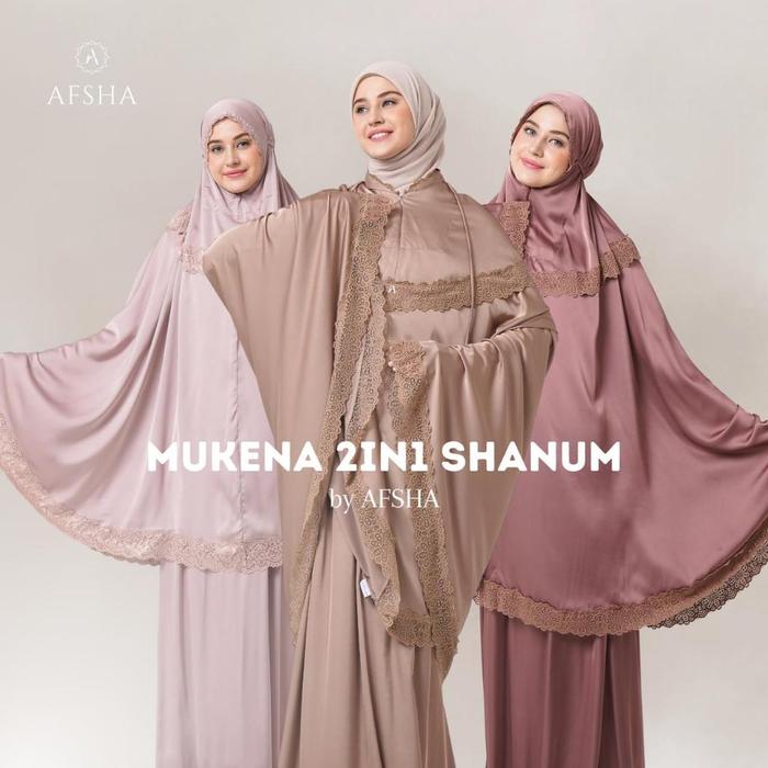 Terbaru Afsha - Mukena Shanum 2In1 Series Hampers With Box