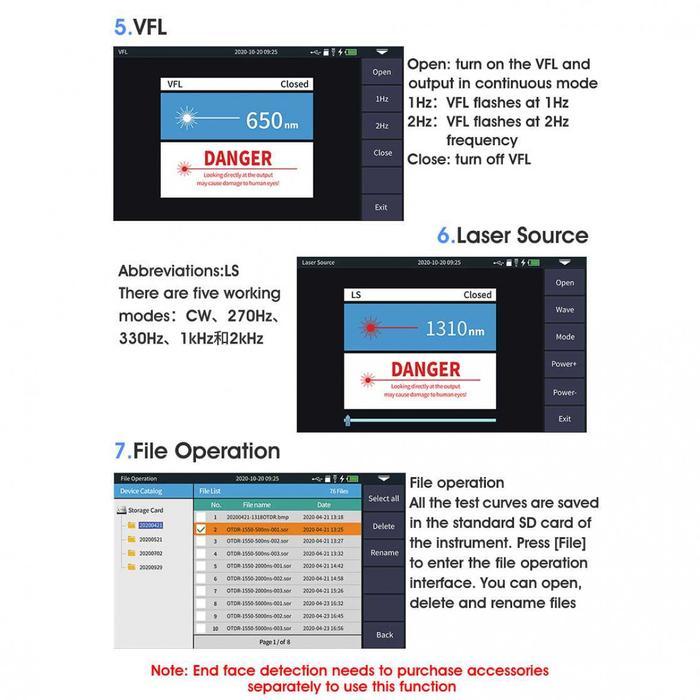 OTDR Mini Fiber Optic Test Troubleshooting 1310/1550 nm - NK4000D
