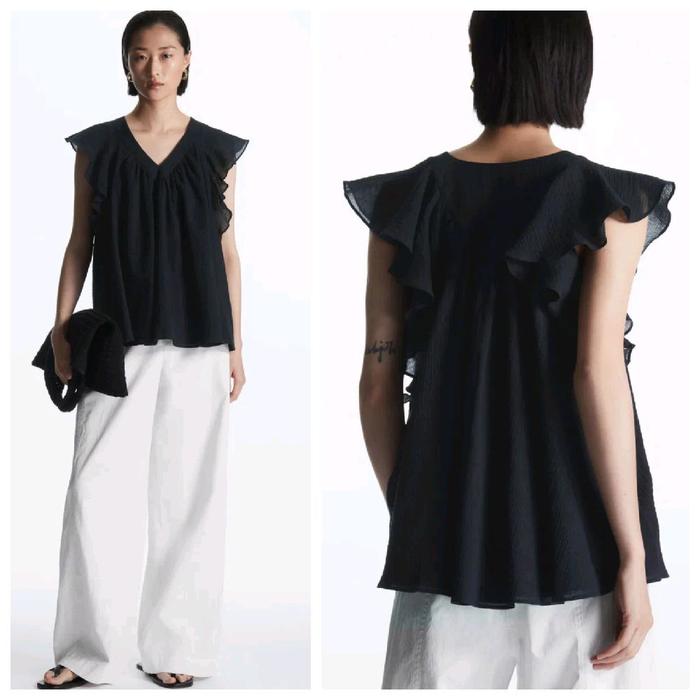 COS ruffled top preloved1
