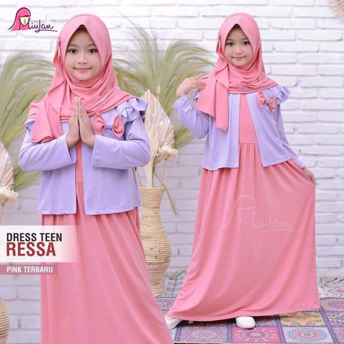 Miulan Dress Teen Ressa Gamis Anak 10 Thn