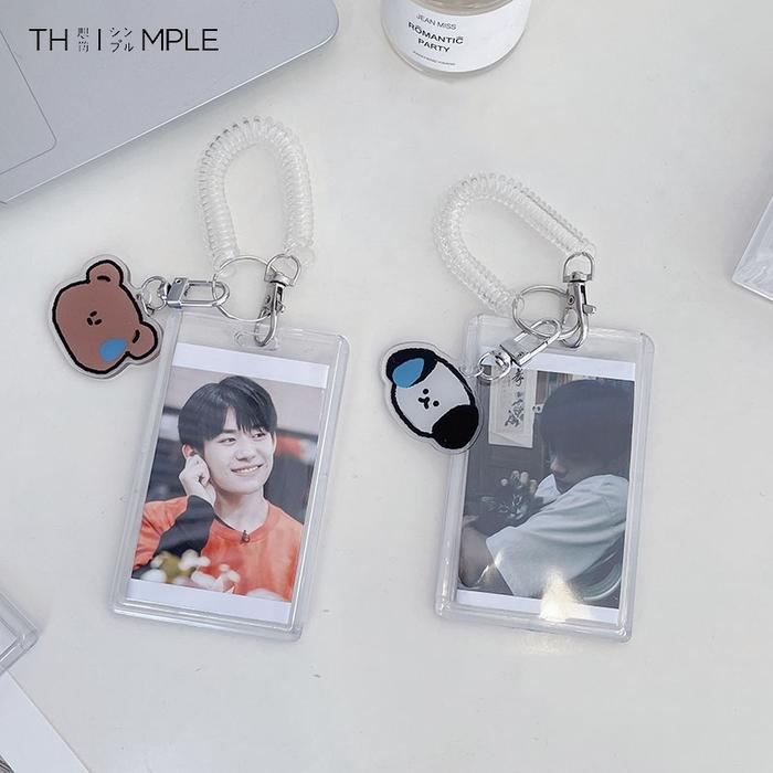 tempat id card Acrylic Id Card nametag gantungan id card/Member Name Tag Acrylic DIY-THHIMPLE