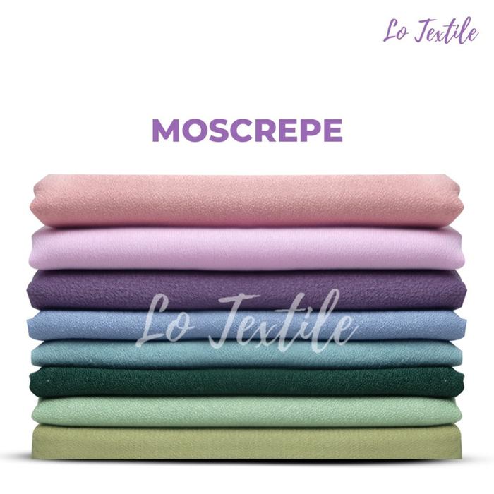 Kain Moscrepe Premium 1 Meter - Bahan Gamis Meteran Textile