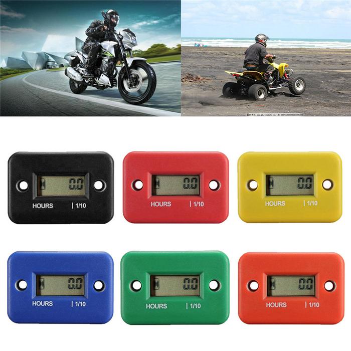 Inductive Digital Hour Meter Waterproof Engine Gauge Hour Meter LCD