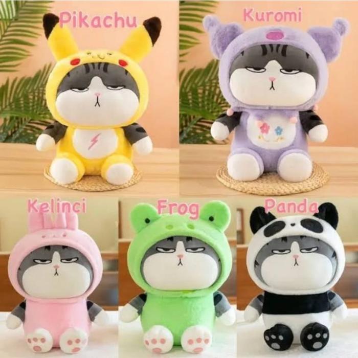 Boneka kucing furyu Guling kucing furyu mewah untuk hadiah ultah