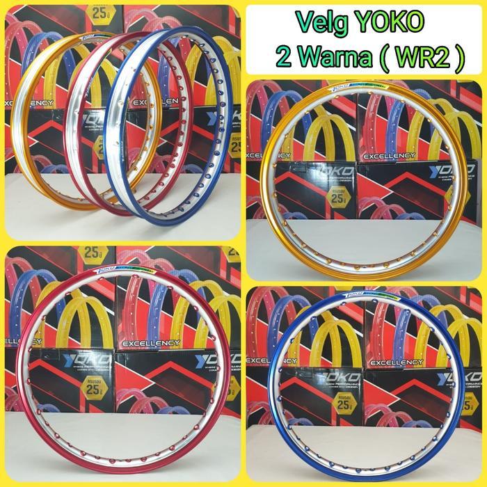 Velg Alumunium Twotone Ring 17 Yoko (Wr) Kilap Best