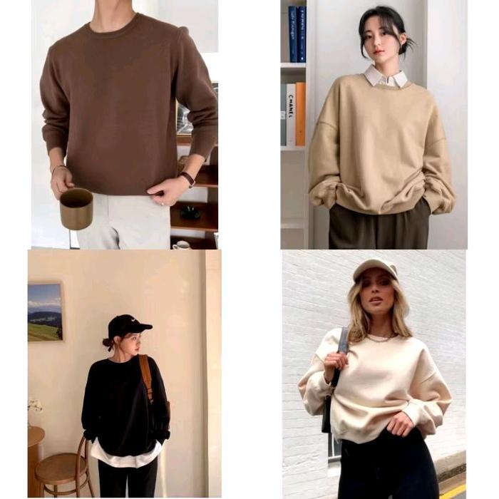 MUJI UNISEX ORGANIC COTTON BASIC SWEATSHIRT