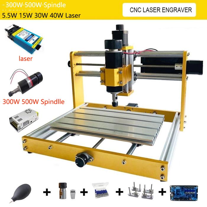 Newly Upgraded 3018 Plus Laser Engraving Machine CNC 3-axis Laser
