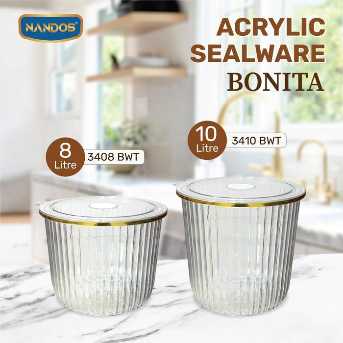 READY Sealware Toples Acrylic Nandos 8 dan 10 Liter