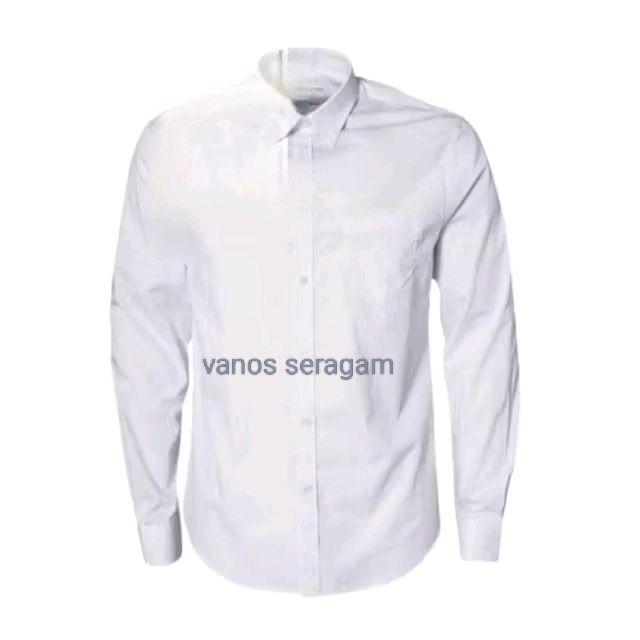 Star+ Seragam Kemeja Panjang Putih Polos TK - SD - SMP- SMA - Kuliah - Kerja Bahan Oxford SUPER - Va
