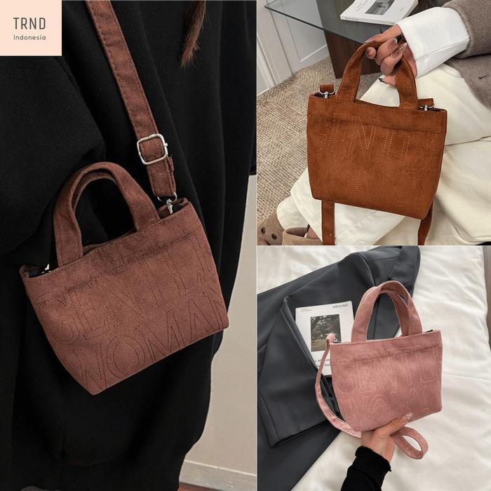 Tas Wanita GW Serenade GNTL-WMN Tas Tangan Tenteng Bangkok Sling Bag Wanita Tote Bag Suede GW TB061
