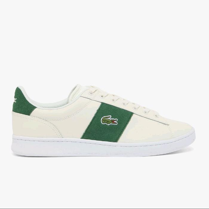 Sneakers Pria Lacoste Carnaby Set CGR Bar Kulit - Putih