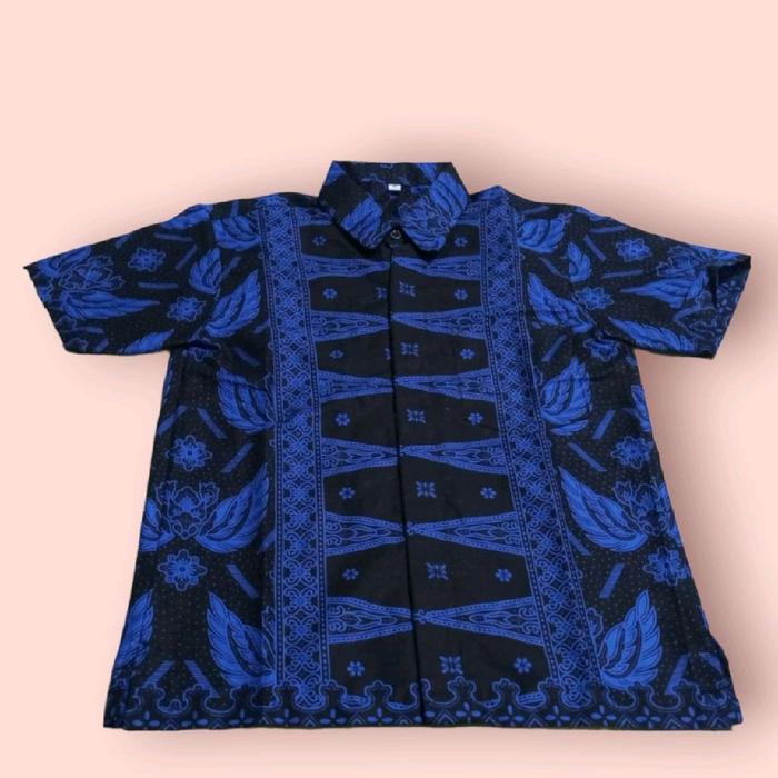 Kemeja/Baju Motif Batik Baduy Banten Tangan Pendek dewasa Pria