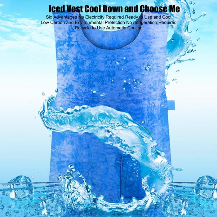 Summer Cooling Vest Heatstroke Prevention Evaporative Ice Cooling