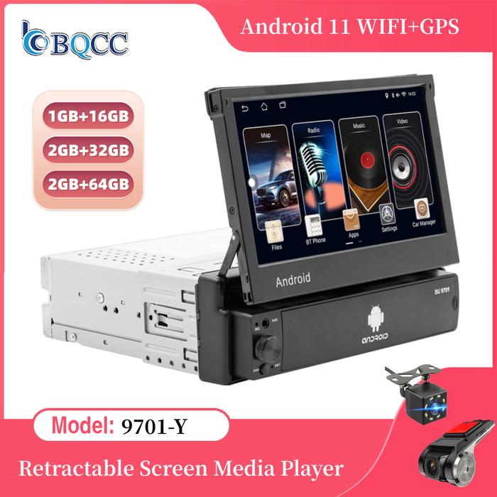 1din Android11 7'' HD Touch Screen 1Din Autoradio Car MP5 Player