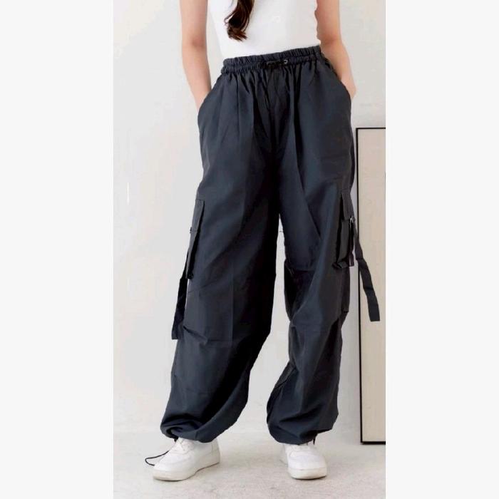 Foursym - Pants Jogger Cargo Parasut Premium Wanita dan Pria | Baggy Pants Cargo Streetwear Unisex |