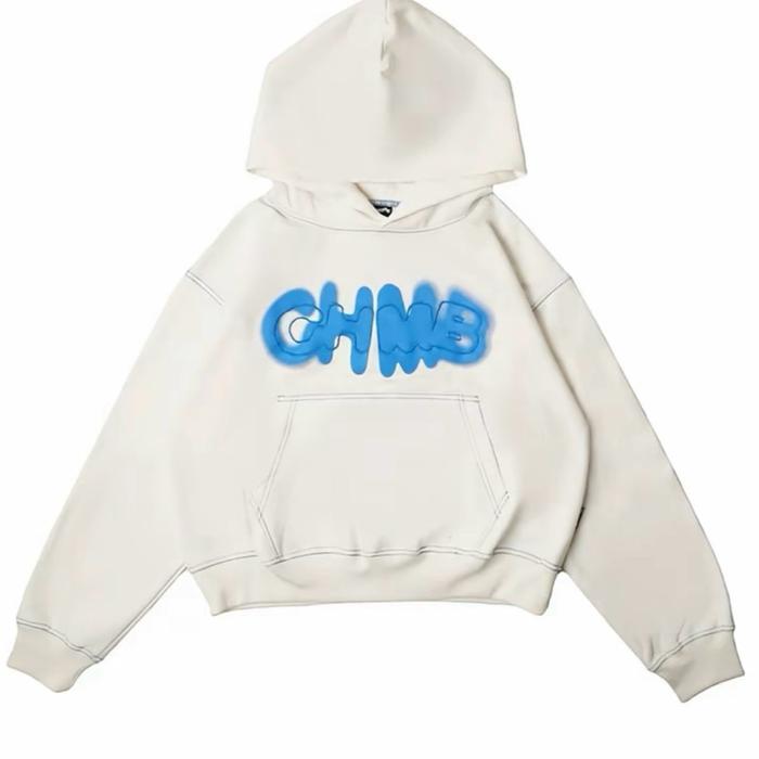 Hoodie Chmb Contrasting Broken White L