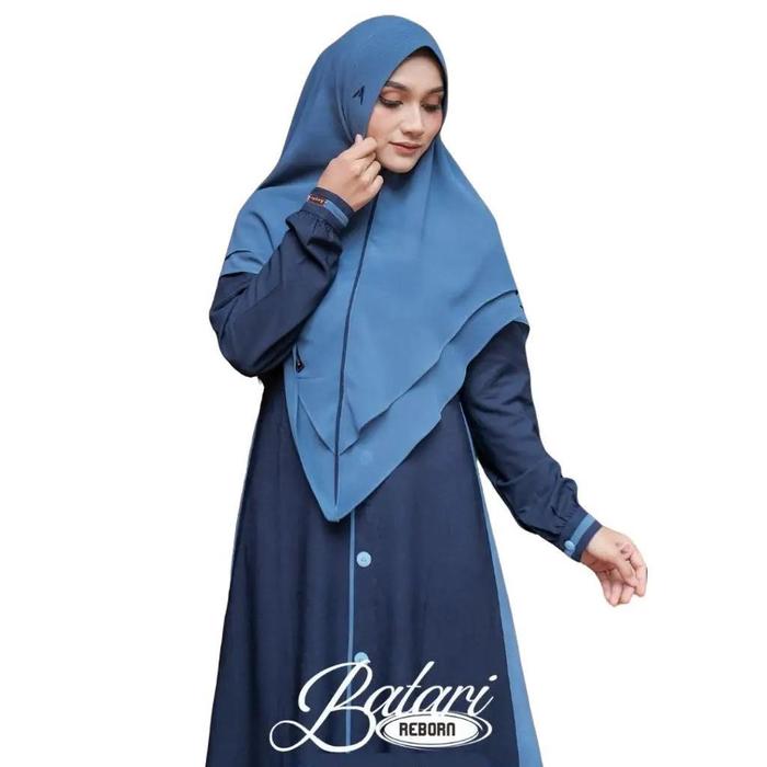 Batari Reborn by assyifa Mom Dress Warna Dandelion Bahan Lady Zara Lembut Adem Busui & Wudhu Friendl