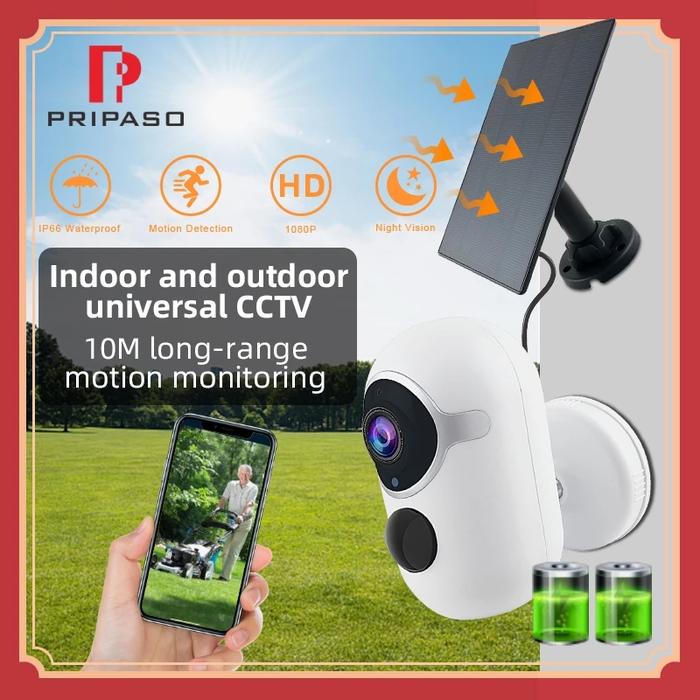 Wireless Solar Camera IP Outdoor CCTV Cam PIR Infrared Night Vision