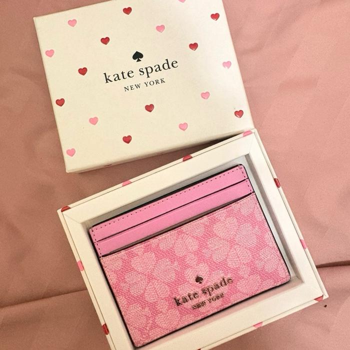 card holder kate spade pink preloved