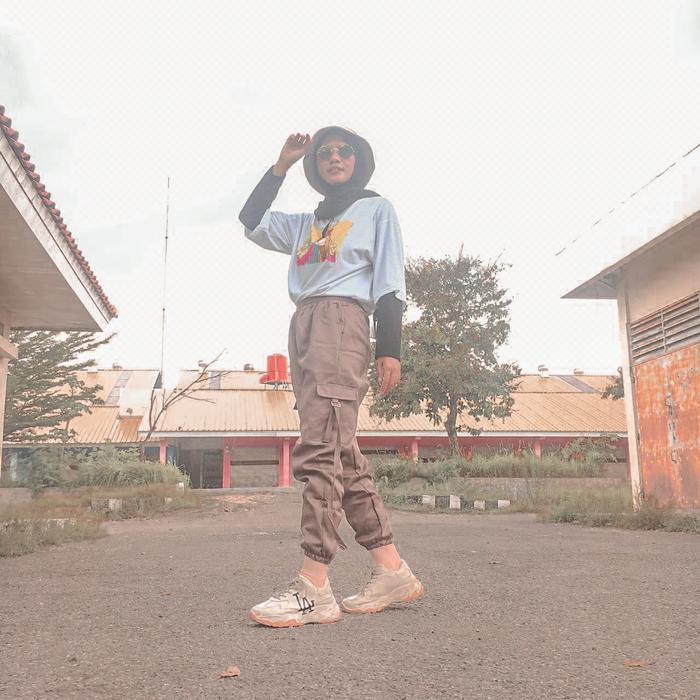 Celana Joger cargo wanita celana joger korea style celana cargo wanita celana wanita joger cargo Kan