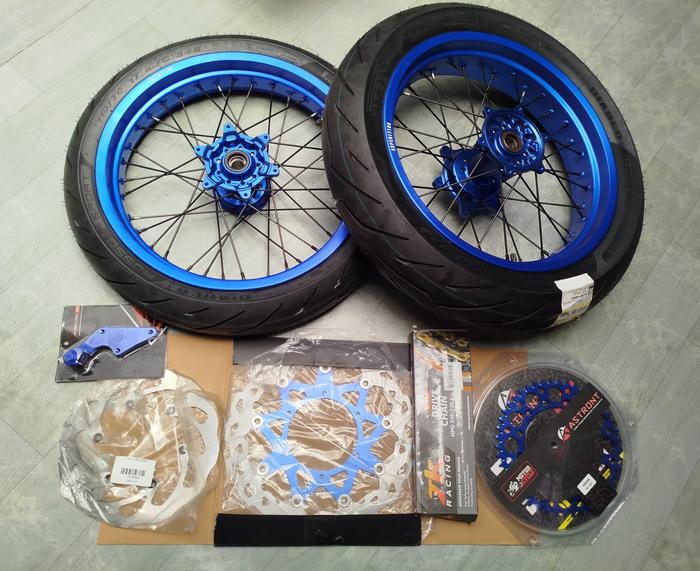 paket Supermoto YZ125 YZ250fx YZ250f ban YZ Supermoto lengkap