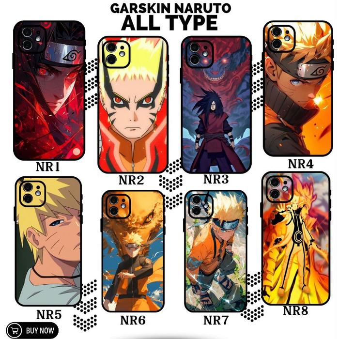 GARSKIN CUSTOM FULL BODY GAMBAR NARUTO ANTI JAMUR DAN GORESAN BELAKANG SEMUA JENIS HP REALME VIVO OP