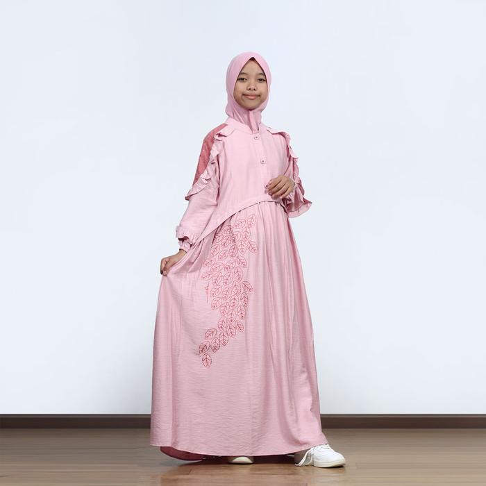 Gamis Anak ABR - Luna Dress - 454 - Gamis Anak perempuan - Gamis Anak Terbaru - Premium - Nyaman