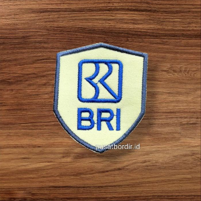 BORDIR SATPAM BRI Logo Biru Bordir Satpam BRI untuk Uniform dan Seragam