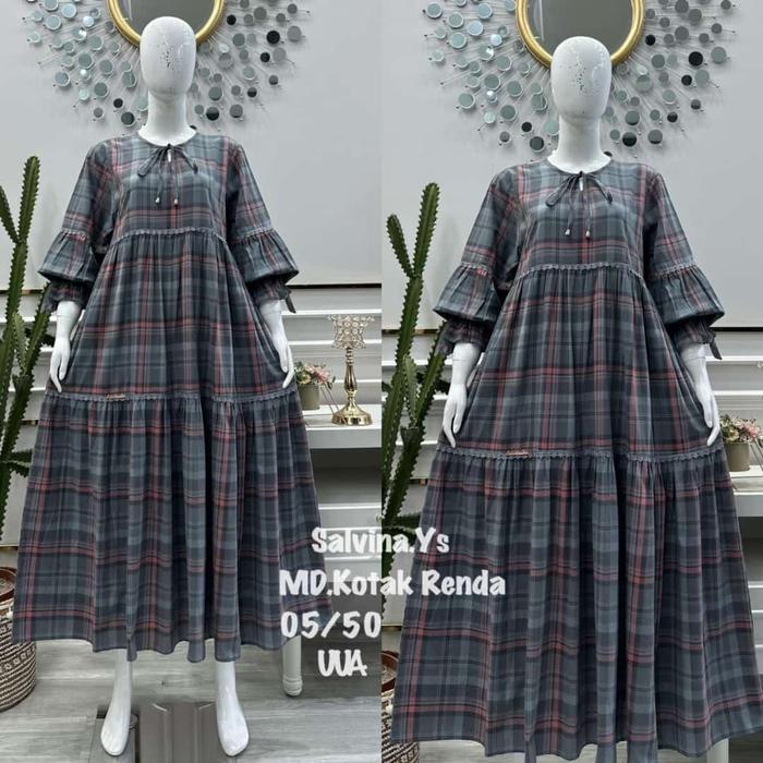 [DORASHOP] GAMIS SALVINA YS MD.KOTAK RENDA-GAMIS WANITA